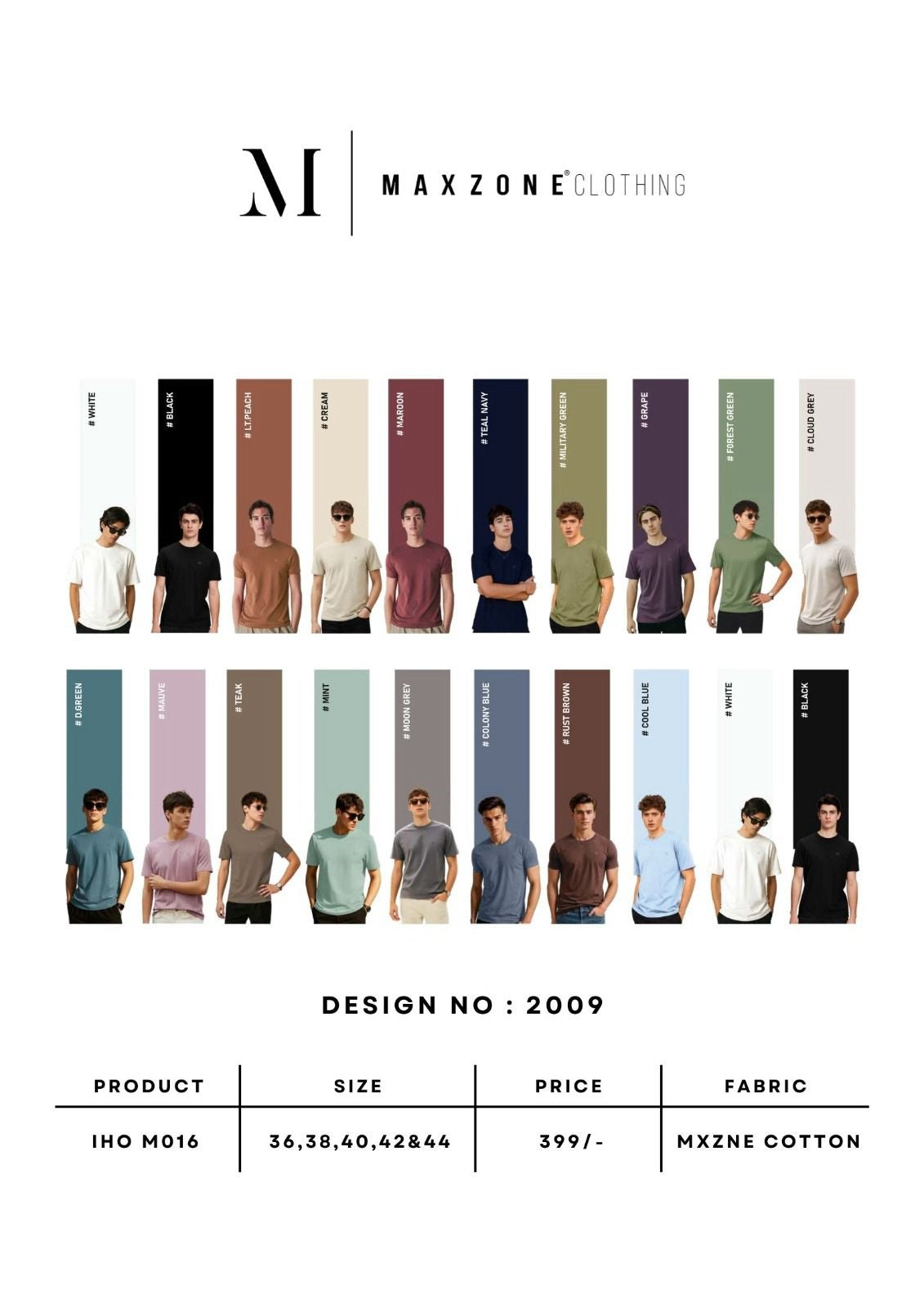 Iho M016 Dn 2009 Maxzone Clothing Cotton Mens Tshirts Manufacturer Ahmedabad