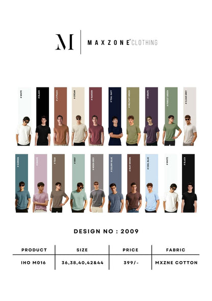 Iho M016 Dn 2009 Maxzone Clothing Cotton Mens Tshirts Manufacturer Ahmedabad