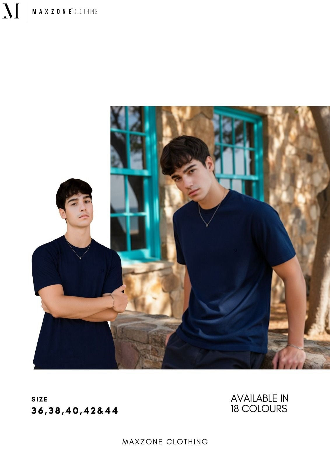 Iho M016 Dn 2009 Maxzone Clothing Cotton Mens Tshirts Manufacturer Ahmedabad