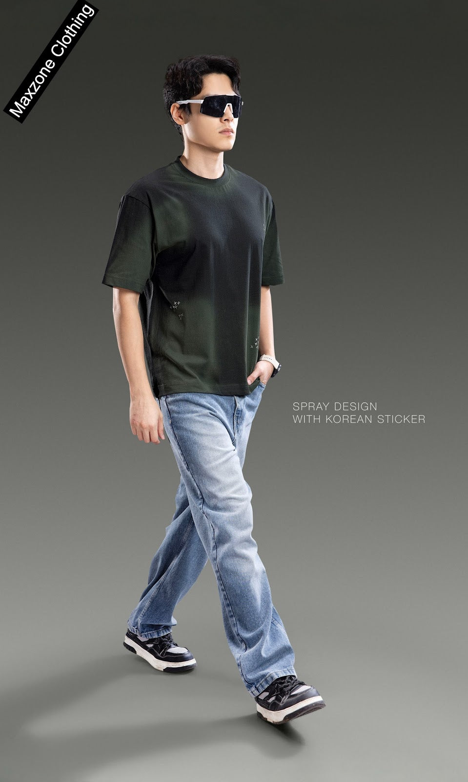 Iho M021 2850 Oversize Maxzone Clothing Cotton Mens Tshirts Manufacturer