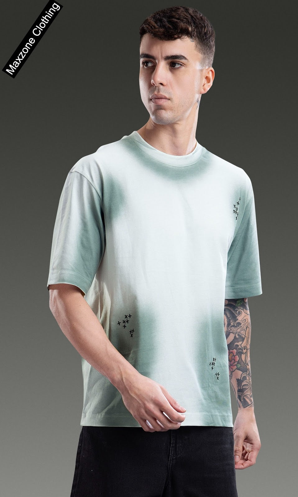 Iho M021 2850 Oversize Maxzone Clothing Cotton Mens Tshirts Manufacturer