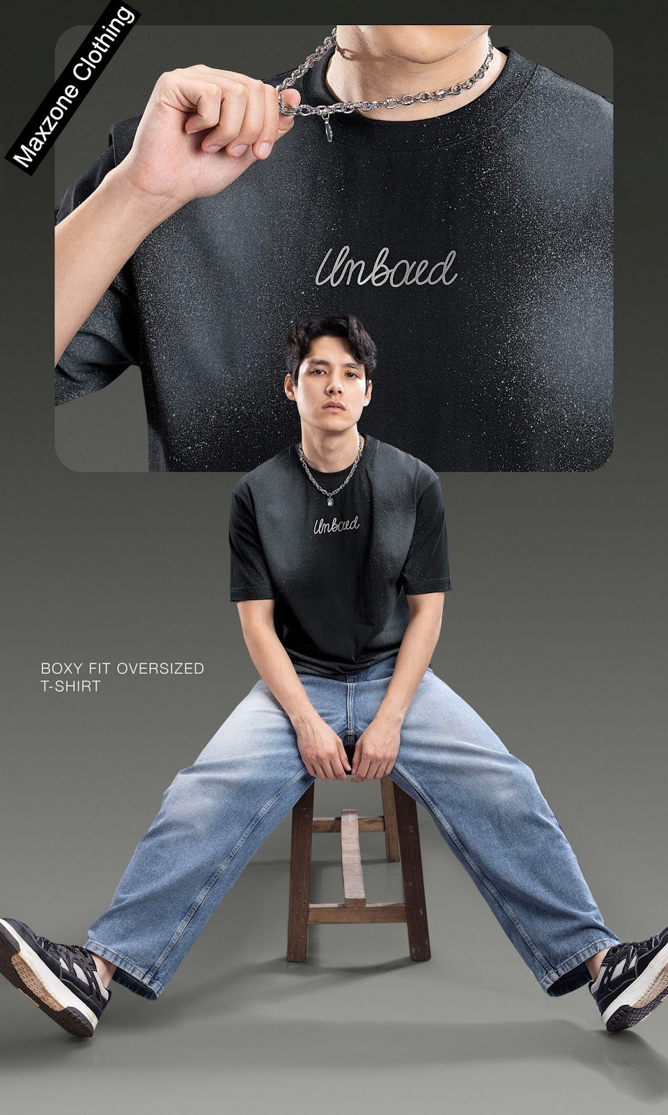 Iho M021 2850 Oversize Maxzone Clothing Cotton Mens Tshirts Manufacturer