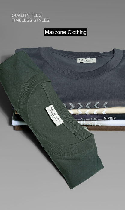 Iho M024 2828 Oversize Maxzone Clothing Cotton Mens Tshirts Wholesaler India
