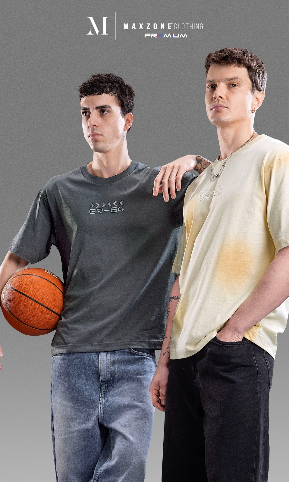 Iho M024 2828 Oversize Maxzone Clothing Cotton Mens Tshirts Wholesaler India