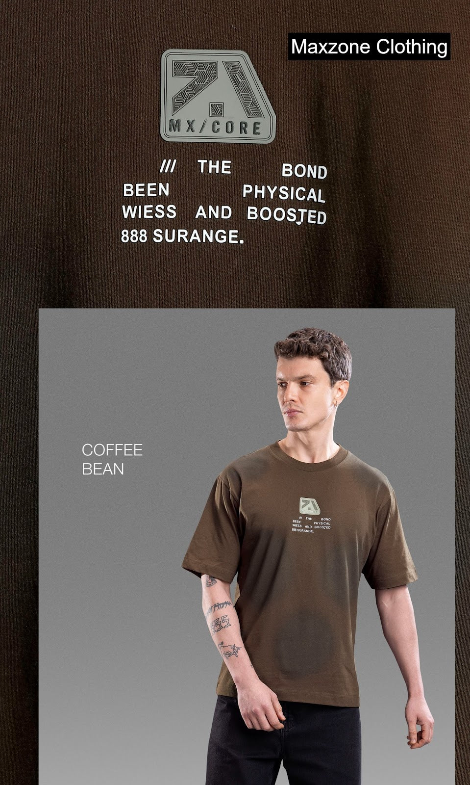 Iho M024 2828 Oversize Maxzone Clothing Cotton Mens Tshirts Wholesaler India