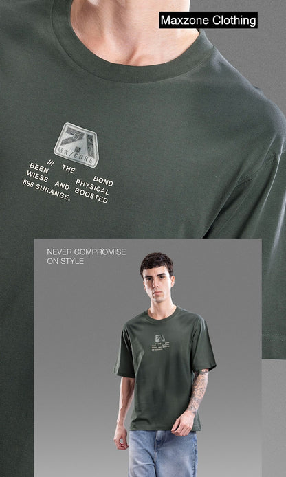 Iho M024 2828 Oversize Maxzone Clothing Cotton Mens Tshirts Wholesaler India