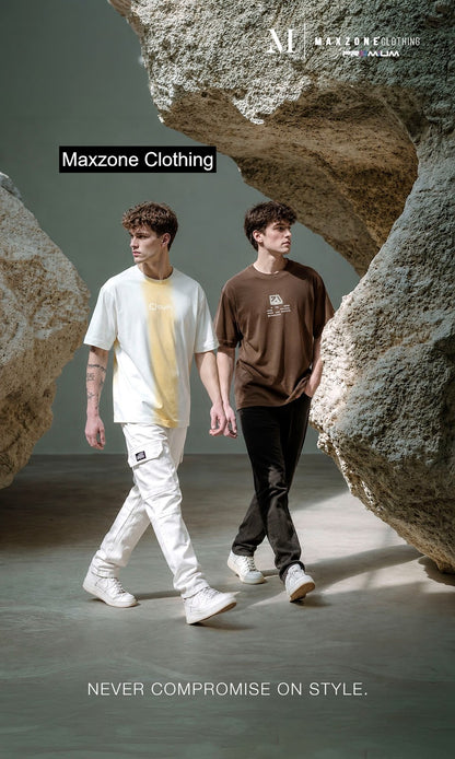 Iho M024 2828 Oversize Maxzone Clothing Cotton Mens Tshirts Wholesaler India