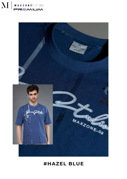 Iho M026 Dn 2809 Maxzone Clothing Crape Interlock Mens Tshirts Exporter India