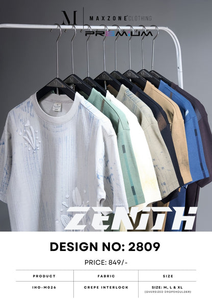 Iho M026 Dn 2809 Maxzone Clothing Crape Interlock Mens Tshirts Exporter India