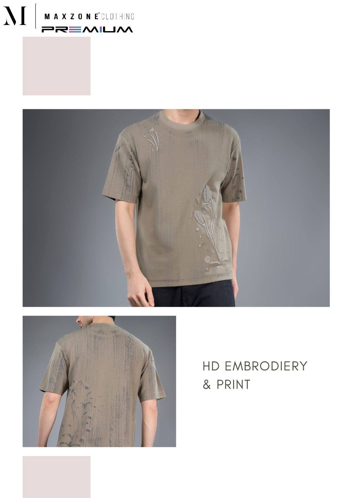 Iho M026 Dn 2809 Maxzone Clothing Crape Interlock Mens Tshirts Exporter India