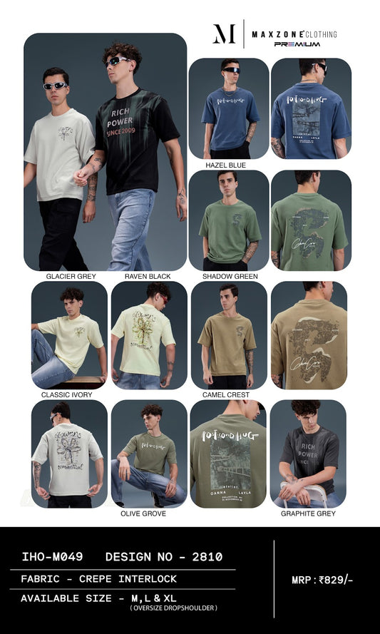 Iho M049 2810 Maxzone Clothing Interlock Mens Tshirts Wholesaler