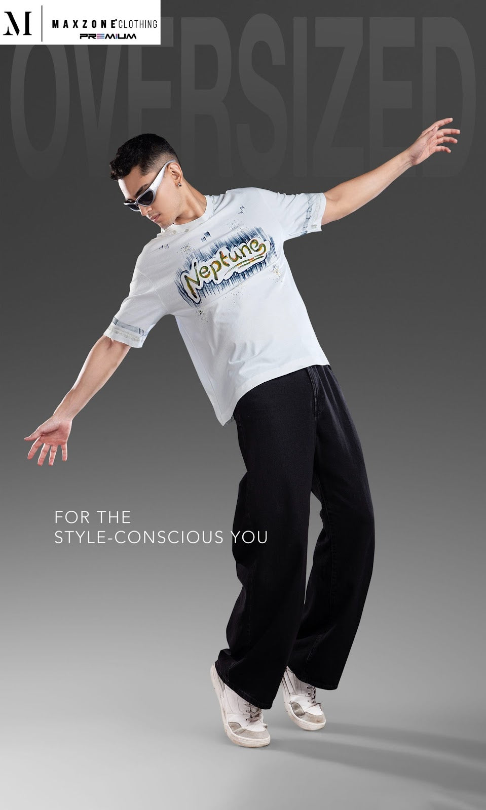 Iho M050 2851 Oversized Maxzone Clothing Heavy Cotton Mens Tshirts Exporter Ahmedabad