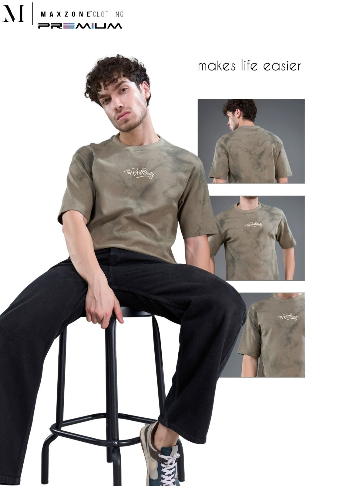 Iho M051 Dn 2789 Maxzone Clothing Crape Mens Tshirts Wholesale Rate