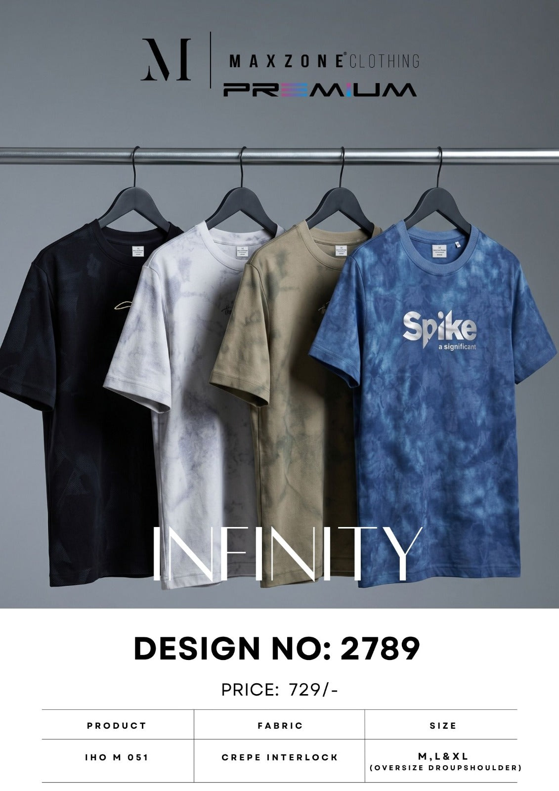 Iho M051 Dn 2789 Maxzone Clothing Crape Mens Tshirts Wholesale Rate
