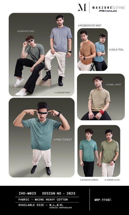Iho M23 Dn 2823 Maxzone Clothing Cotton Mens Tshirts Manufacturer