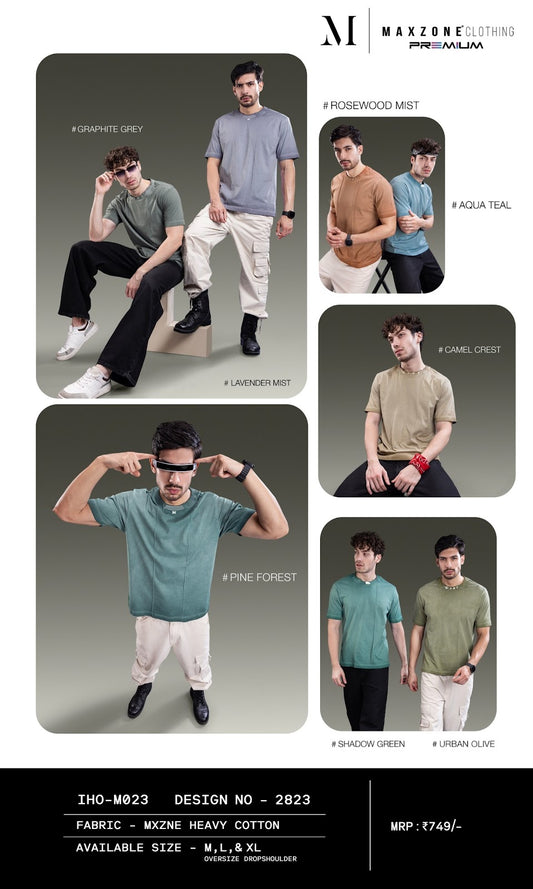 Iho M23 Dn 2823 Maxzone Clothing Cotton Mens Tshirts Manufacturer