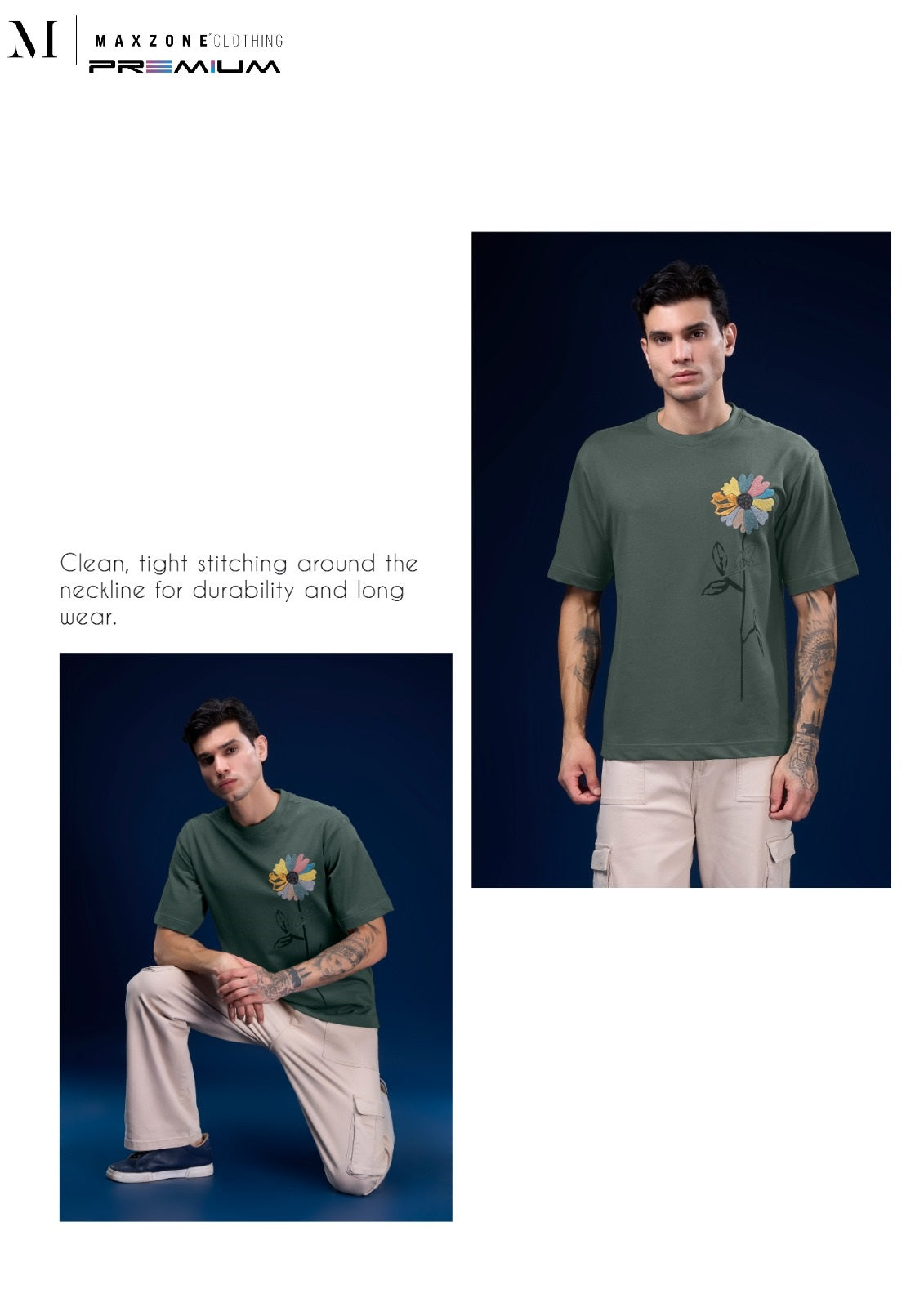 Iho M 025 Dn 2749 Maxzone Clothing Cotton Looper Mens Tshirts Wholesale