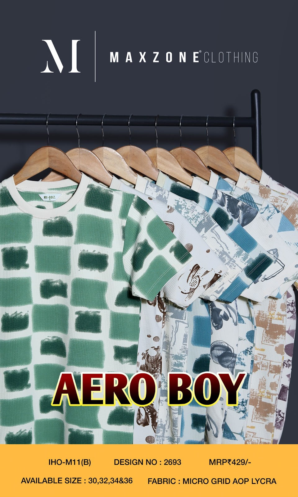 Iho M 11 B Dn 2693 Maxzone Clothing Aop Boys Tshirt Supplier India