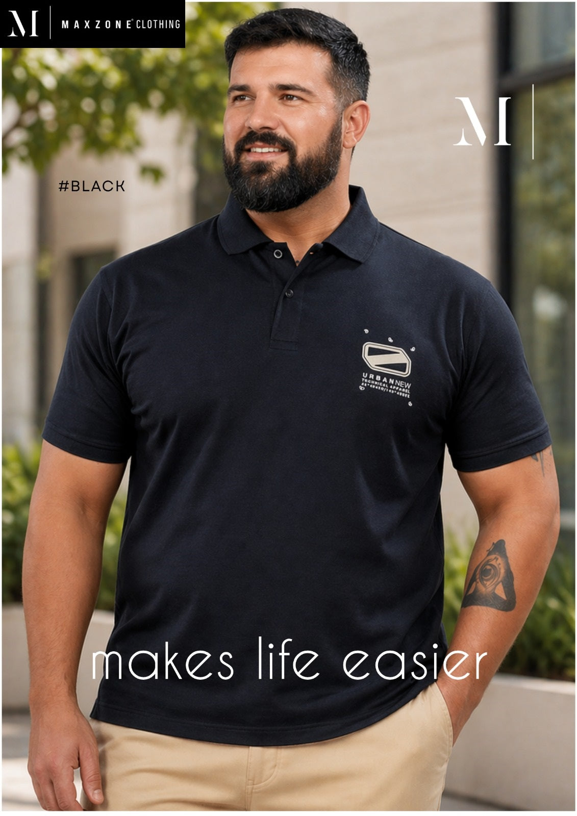 Iho M 12B Dn 2719 Maxzone Clothing Cotton Mens Tshirts Manufacturer Ahmedabad