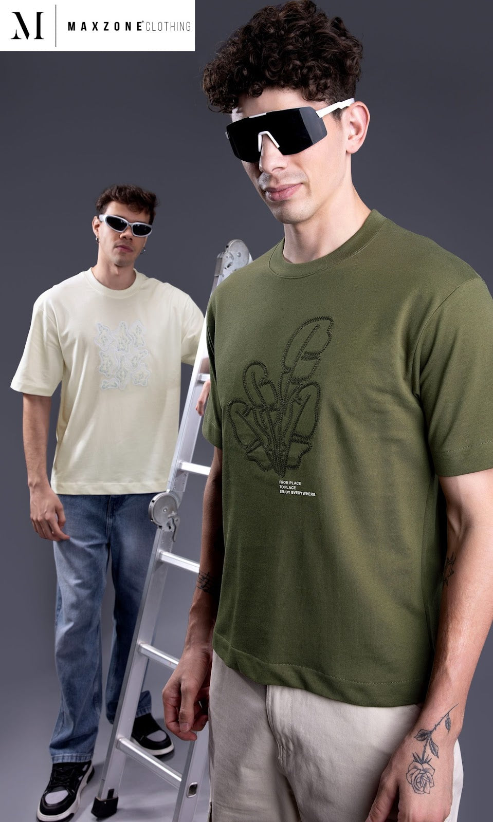 Iho M 22 Dn 2747 Maxzone Clothing Cotton Looper Mens Tshirts Supplier