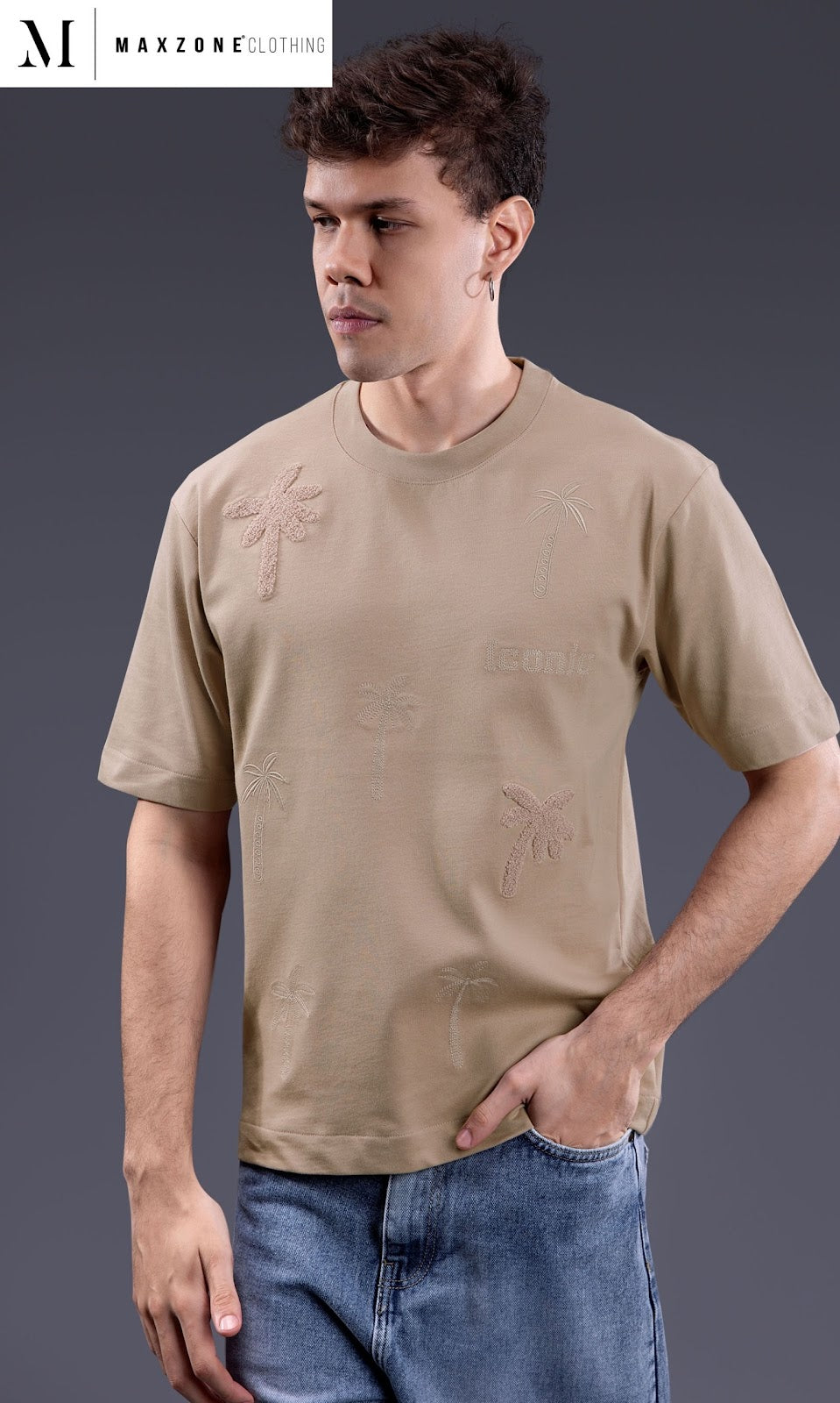 Iho M 22 Dn 2747 Maxzone Clothing Cotton Looper Mens Tshirts Supplier
