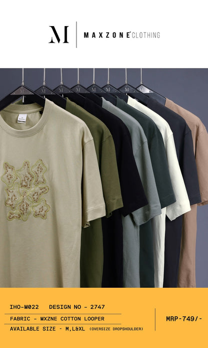 Iho M 22 Dn 2747 Maxzone Clothing Cotton Looper Mens Tshirts Supplier