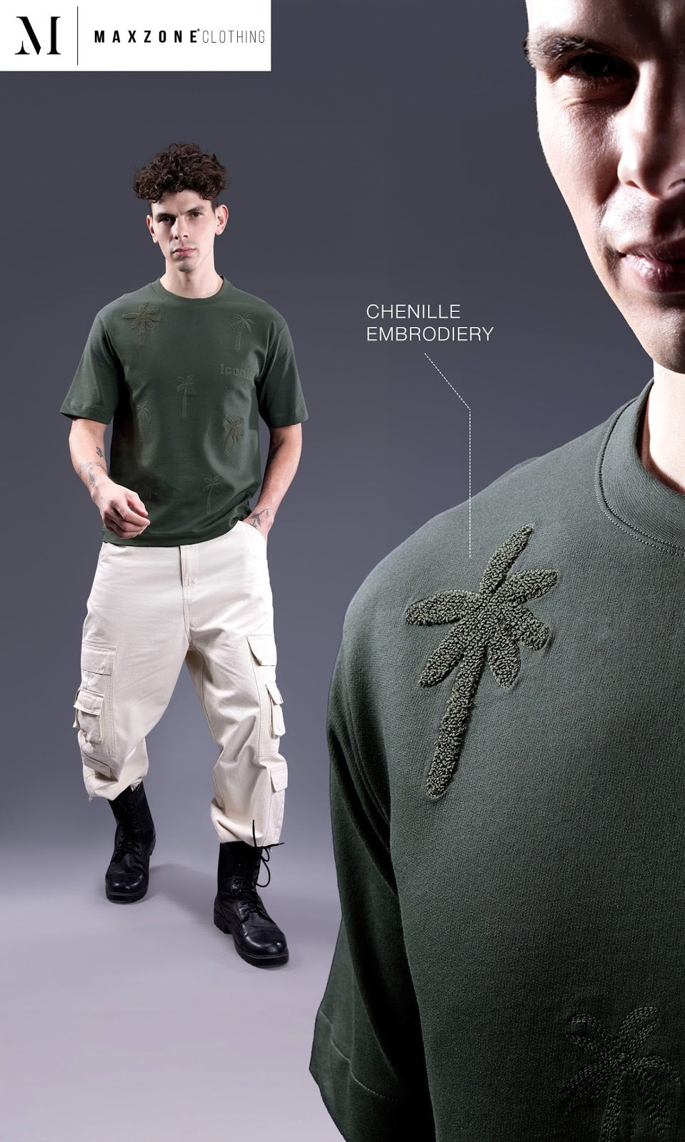 Iho M 22 Dn 2747 Maxzone Clothing Cotton Looper Mens Tshirts Supplier