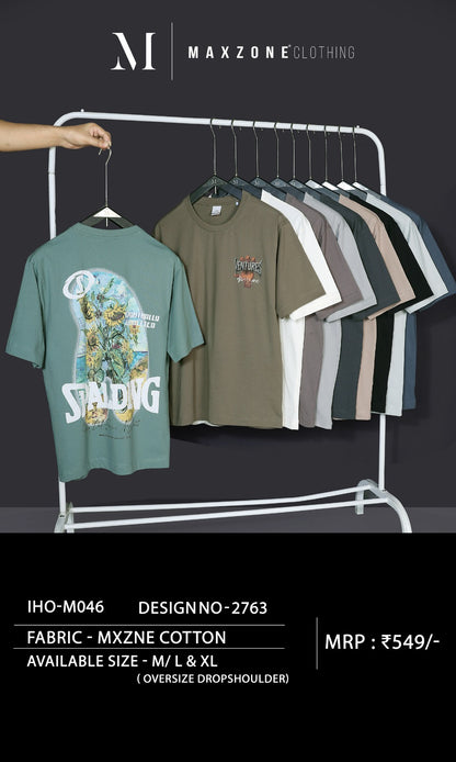 Iho M 46 Dn 2763 Maxzone Clothing Cotton Mens Tshirts Wholesale Price