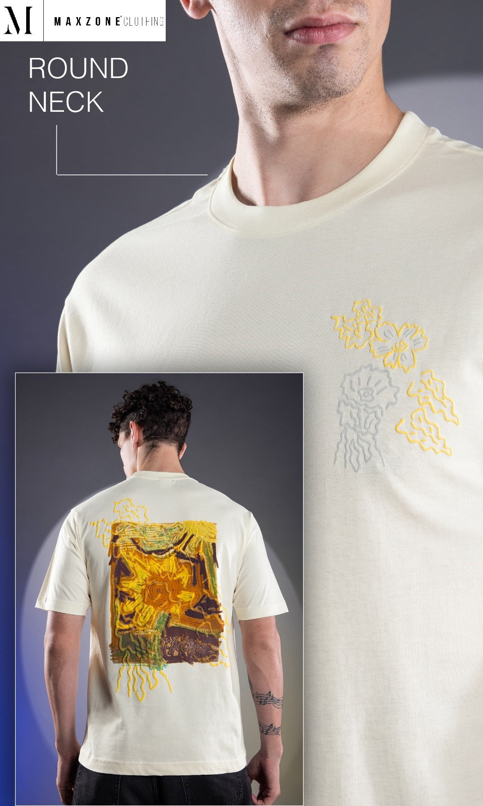 Iho M 46 Dn 2763 Maxzone Clothing Cotton Mens Tshirts Wholesale Price