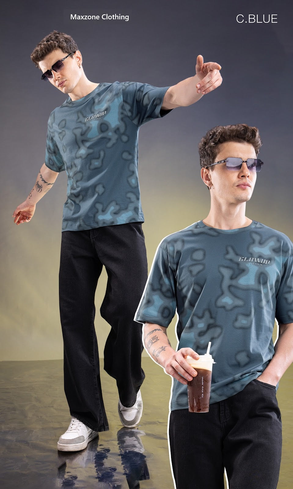 Iho M 47 2764 Maxzone Clothing Cotton Mens Tshirts Manufacturer Ahmedabad