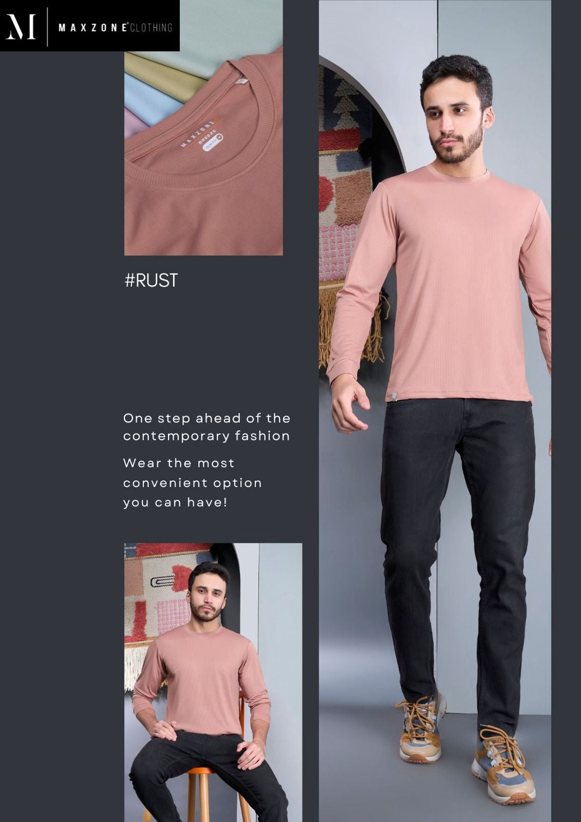 Iho S E13 Maxzone Clothing Interlock Mens Tshirts Wholesaler Ahmedabad