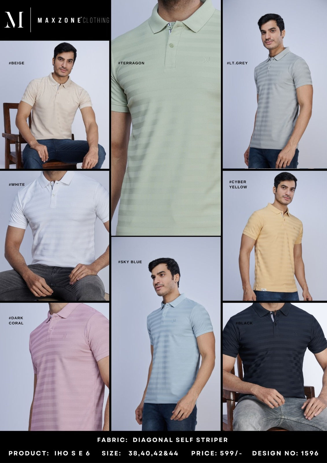 Iho S E6 Maxzone Clothing Striper Mens Tshirts Wholesale