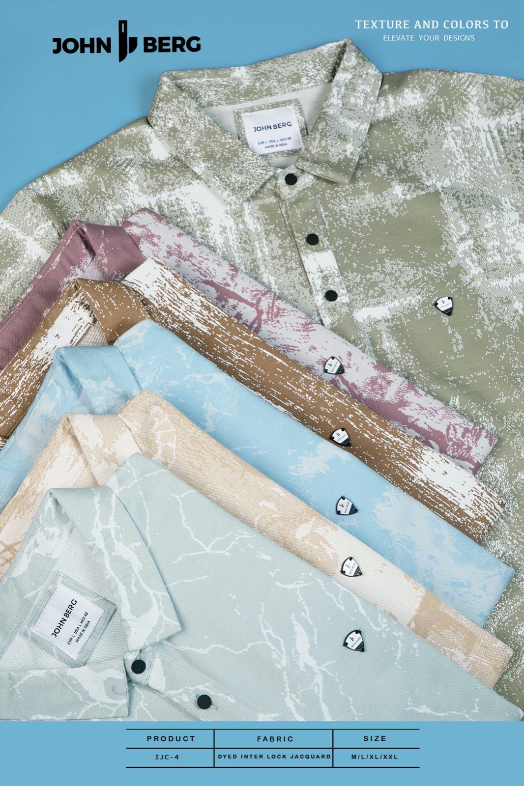 Ijc 4 John Berg Interlock Mens Tshirts Supplier Ahmedabad