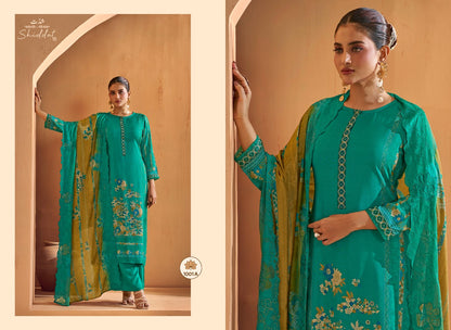 Ikara 1001 Shiddat Muslin Pant Style Suits Wholesaler India