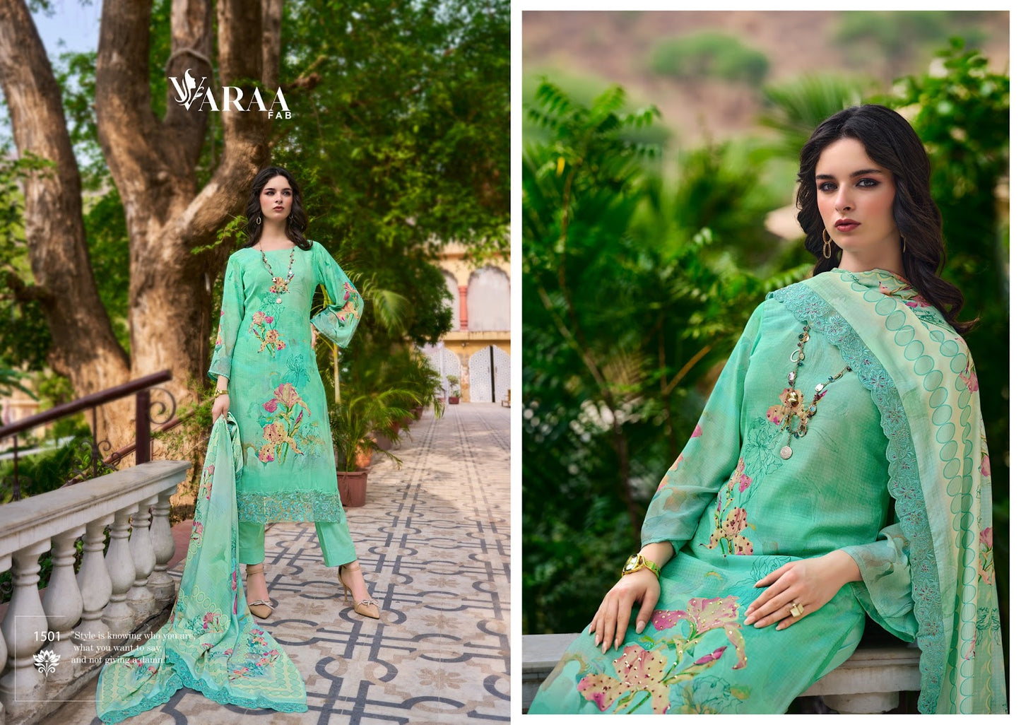 Ikisha Varaa Fab Muslin Pant Style Suits Supplier India