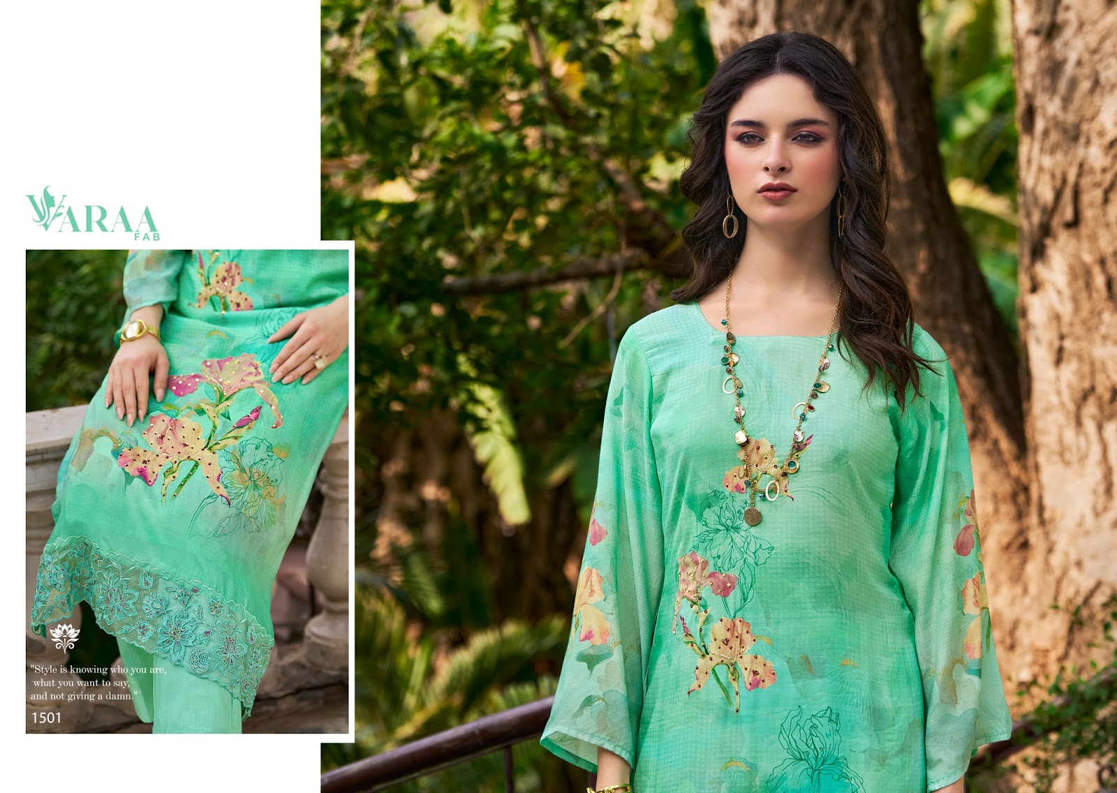 Ikisha Varaa Fab Muslin Pant Style Suits Supplier India
