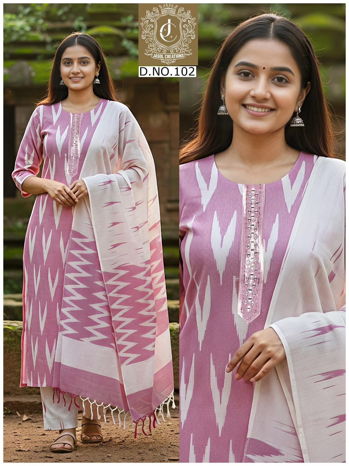 Ikkat Cotton Vol 1 Kcf Readymade Pant Style Suits Wholesaler