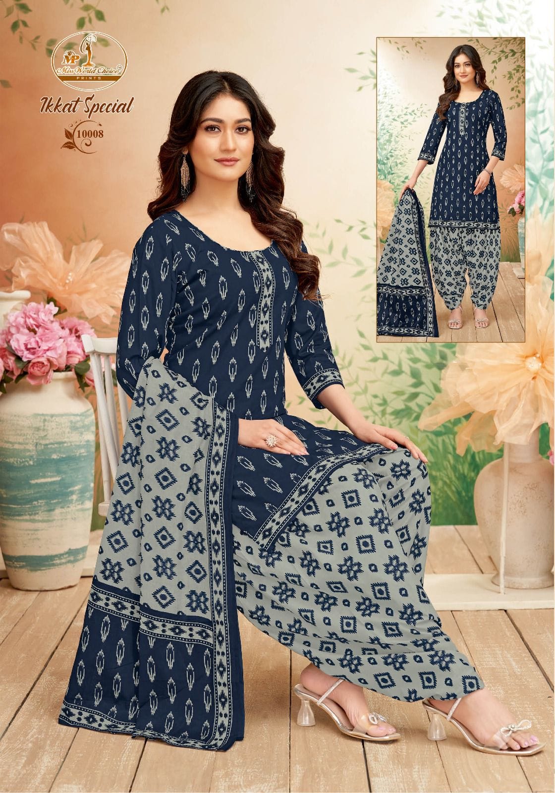 Ikkat Special Vol 10 Miss World Choice Readymade Cotton Patiyala Suits Manufacturer
