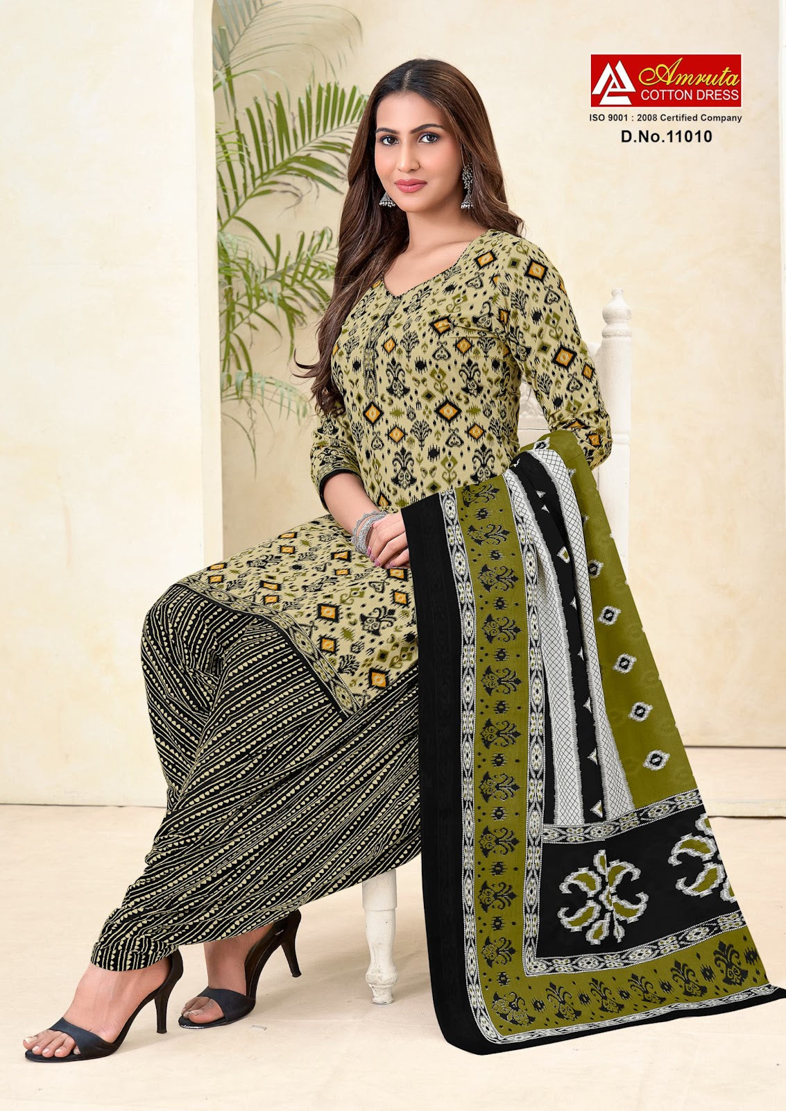 Ikkat Special Vol 11 Amruta Cotton Patiyala Style Suits Exporter Gujarat