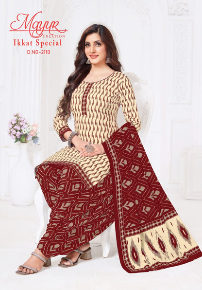 Ikkat Special Vol 21 Mayur Creation Cotton Dress Material Manufacturer Ahmedabad