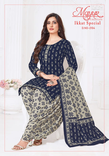 Ikkat Special Vol 21 Mayur Creation Cotton Dress Material Manufacturer Ahmedabad