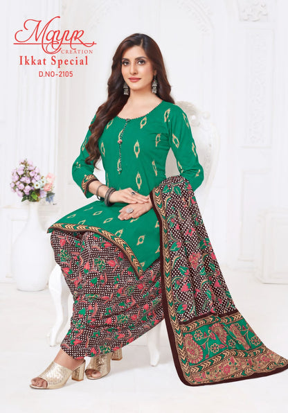 Ikkat Special Vol 21 Mayur Creation Cotton Dress Material Manufacturer Ahmedabad