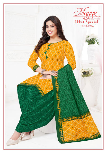 Ikkat Special Vol 22 Mayur Creation Cotton Dress Material Wholesale
