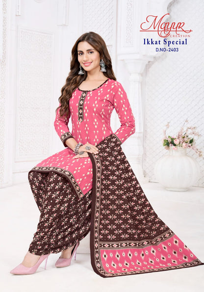 Ikkat Special Vol 24 Mayur Creation Cotton Dress Material Manufacturer India