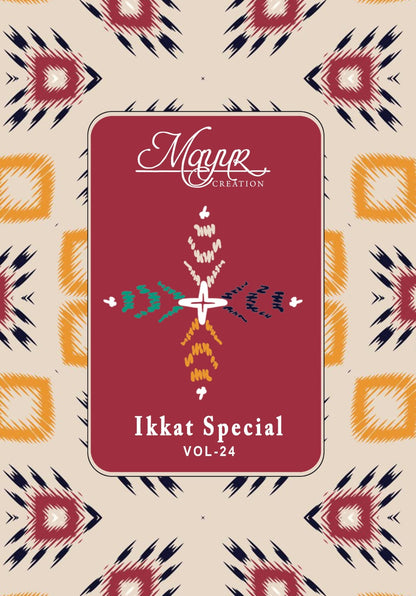 Ikkat Special Vol 24 Mayur Creation Cotton Dress Material Manufacturer India