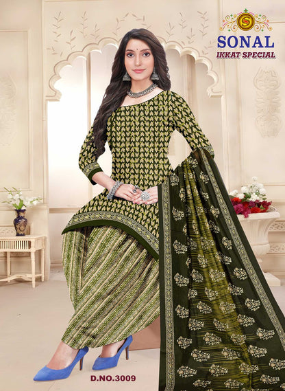 Ikkat Special Vol 3 Sonal Textile Cotton Dress Material Supplier Ahmedabad