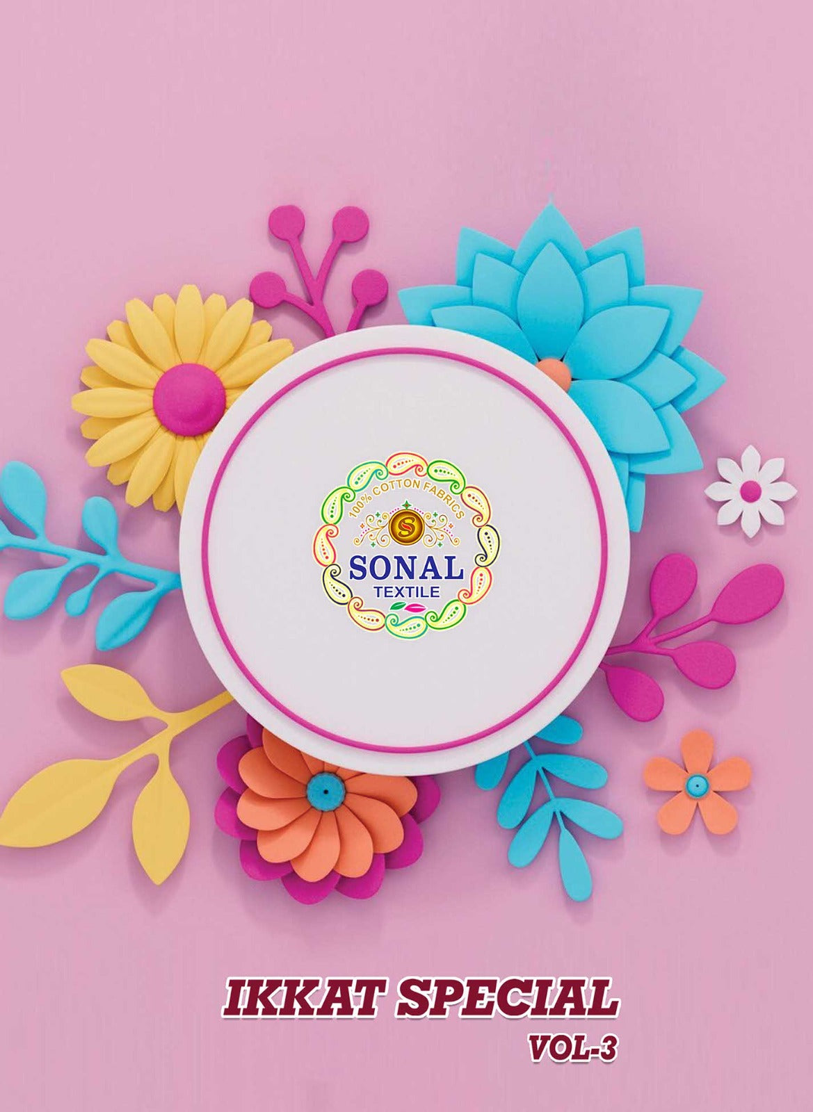 Ikkat Special Vol 3 Sonal Textile Cotton Dress Material Supplier Ahmedabad