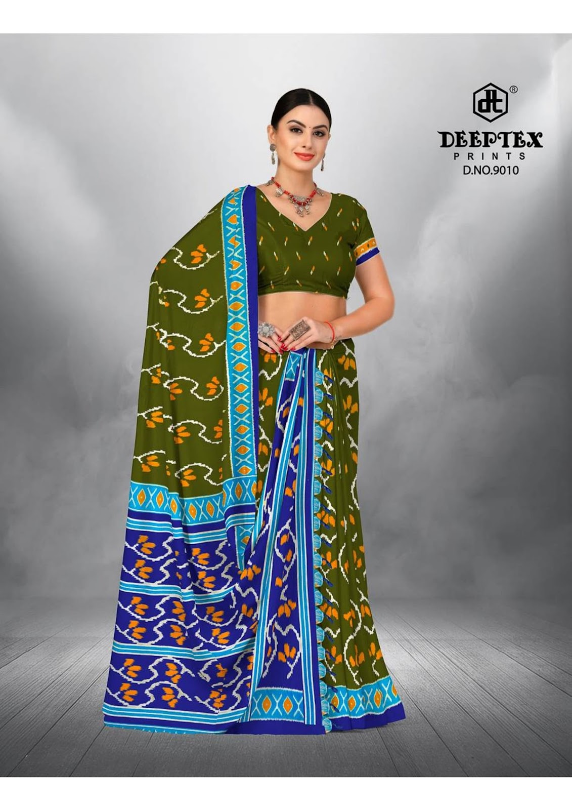 Ikkat Special Vol 9 Deeptex Prints Cotton Sarees Wholesale Price
