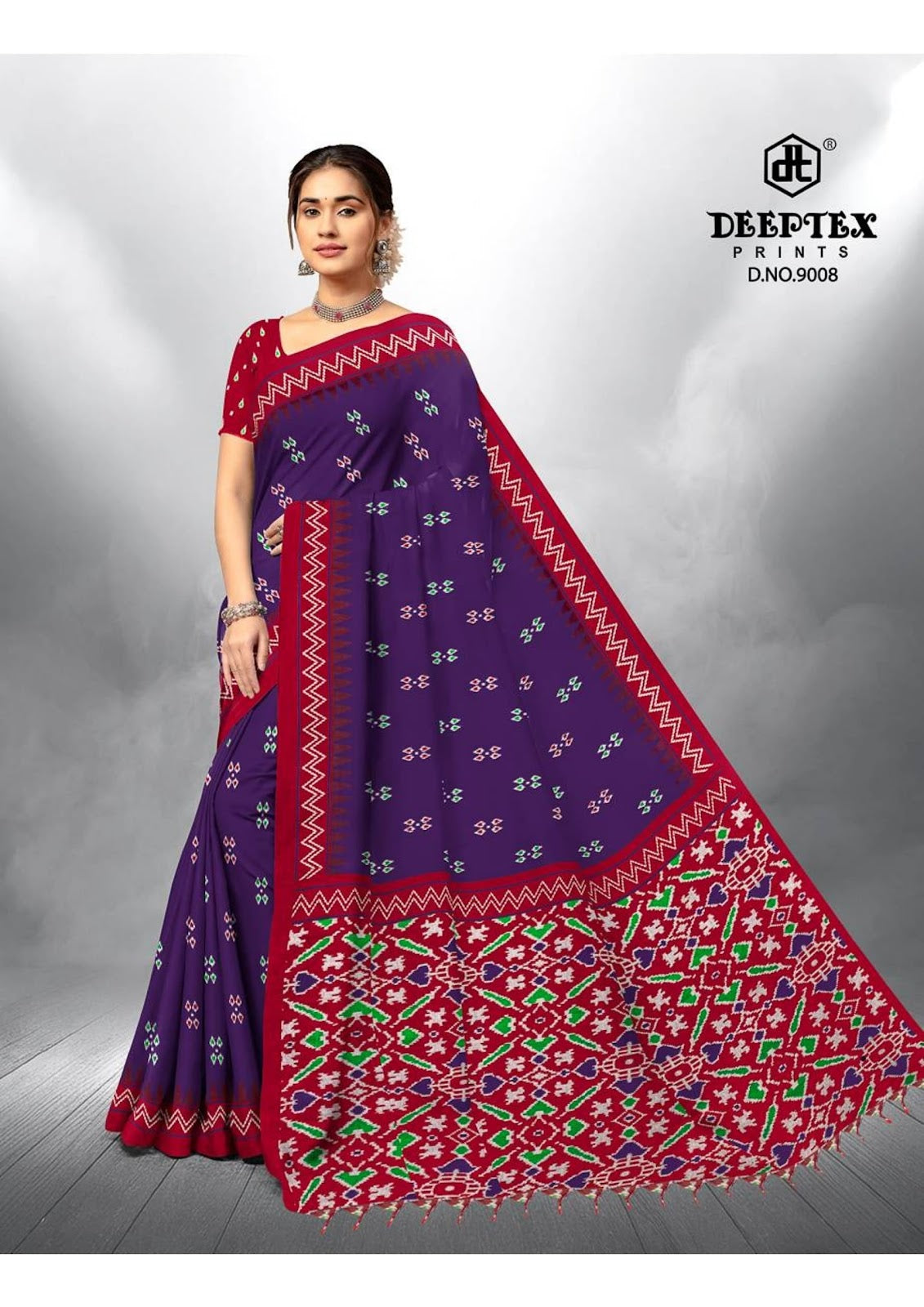 Ikkat Special Vol 9 Deeptex Prints Cotton Sarees Wholesale Price