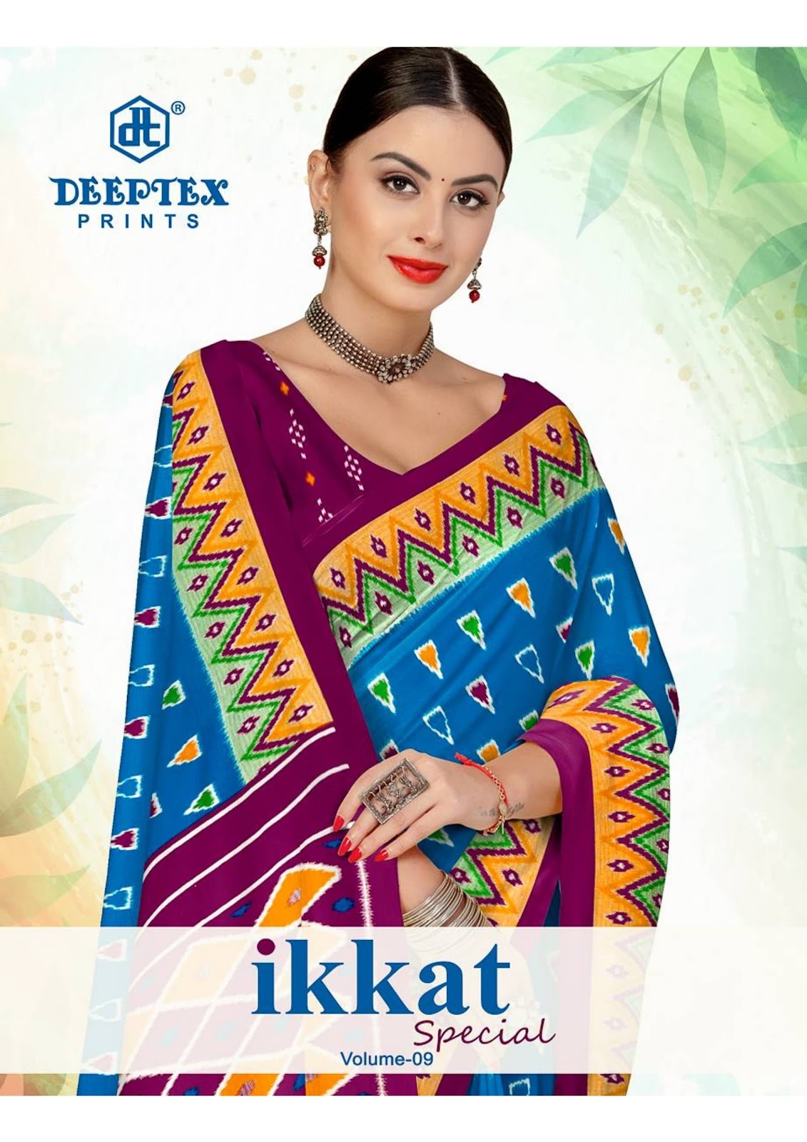 Ikkat Special Vol 9 Deeptex Prints Cotton Sarees Wholesale Price